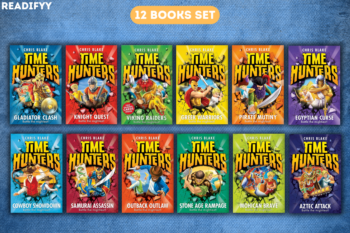 Time Hunters Series By Chris Blake (12 Books Set)