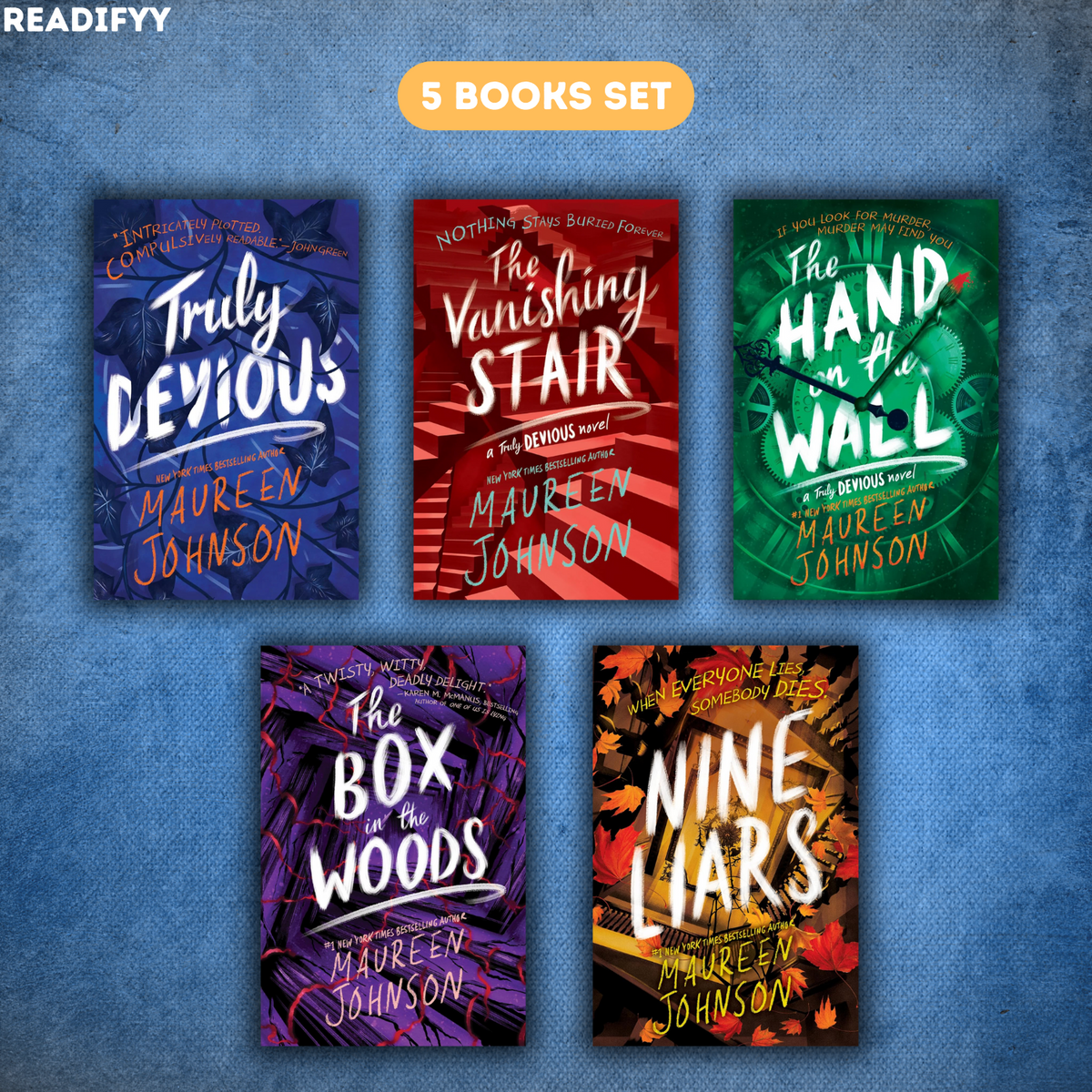 Truly Devious Series By Maureen Johnson (5 Books Set)