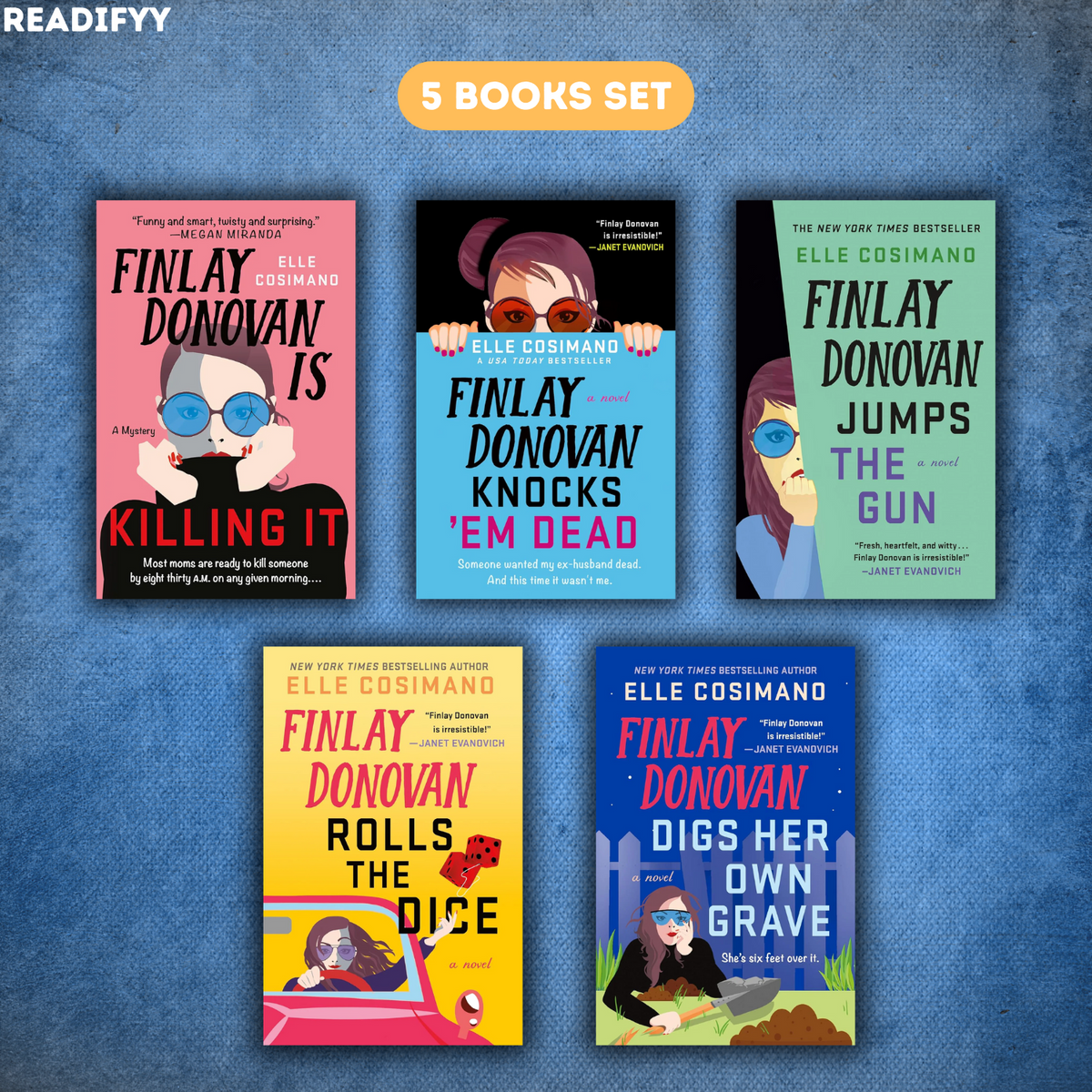 Finlay Donovan Series By Elle Cosimano (5 Books Set)