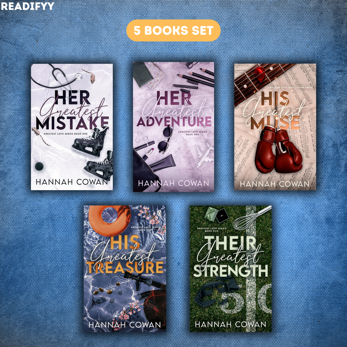 Greatest Love Series By Hannah Cowan (5 Books Set)