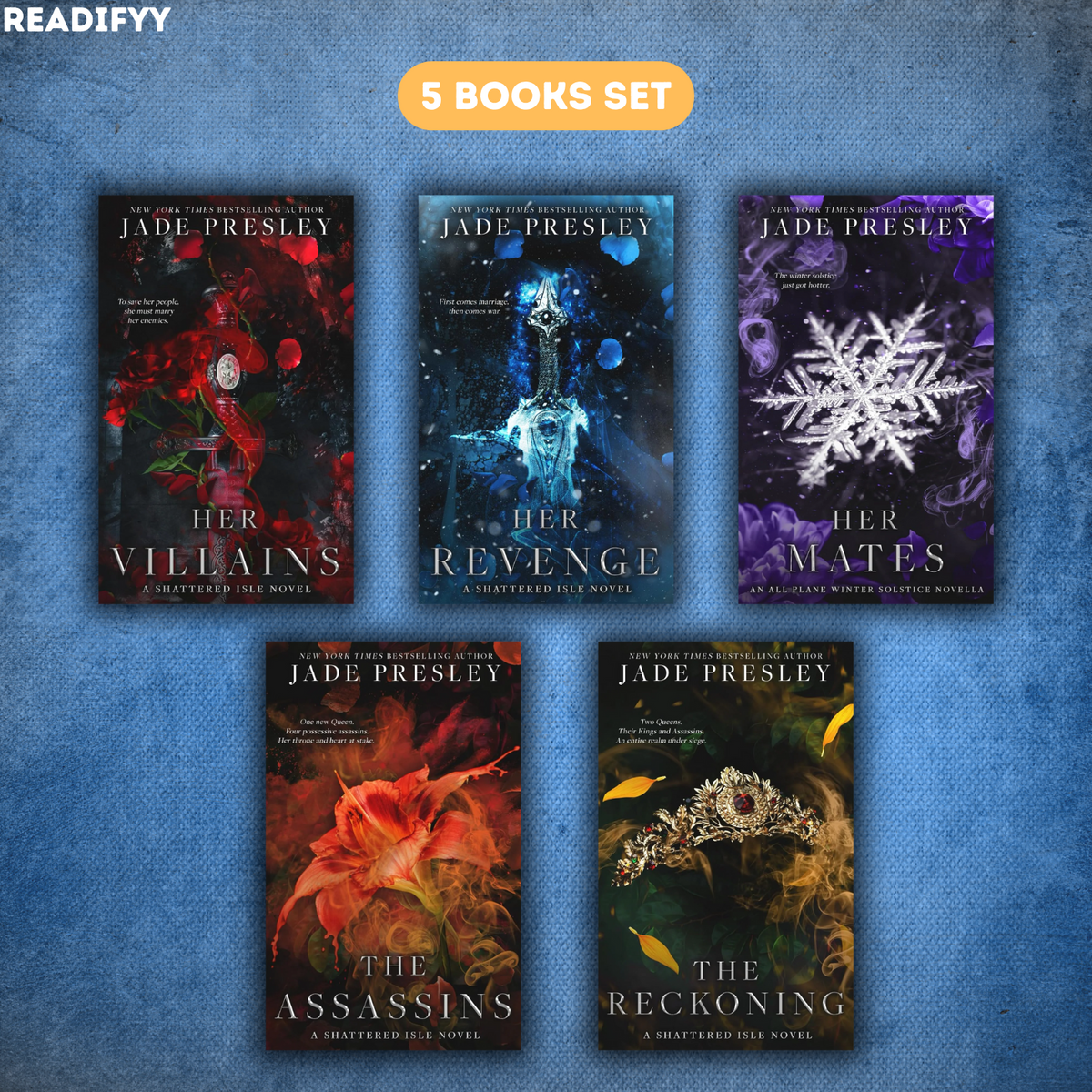 The Shattered Isle Series By Jade Presley (5 Books Set)