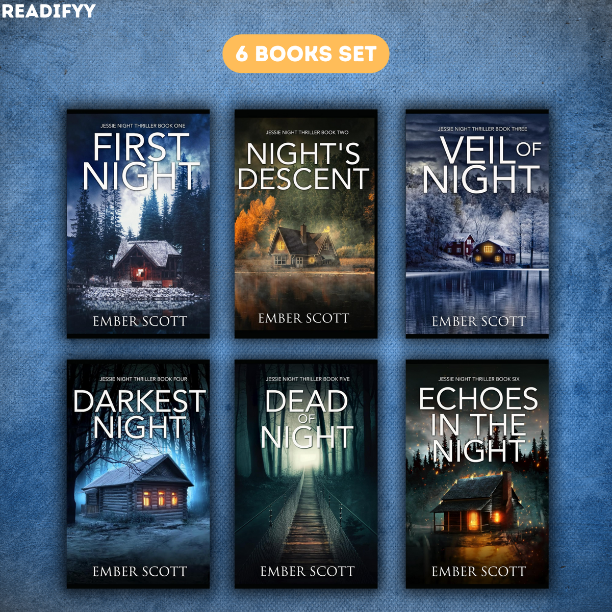 Jessie Night Thriller Series By Ember Scott (6 Books Set)