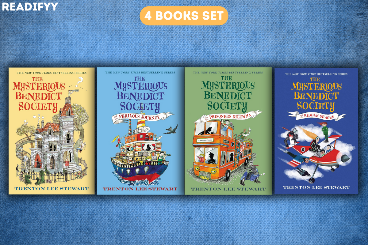 The Mysterious Benedict Society Series By Trenton Lee Stewart (4 Books Set)
