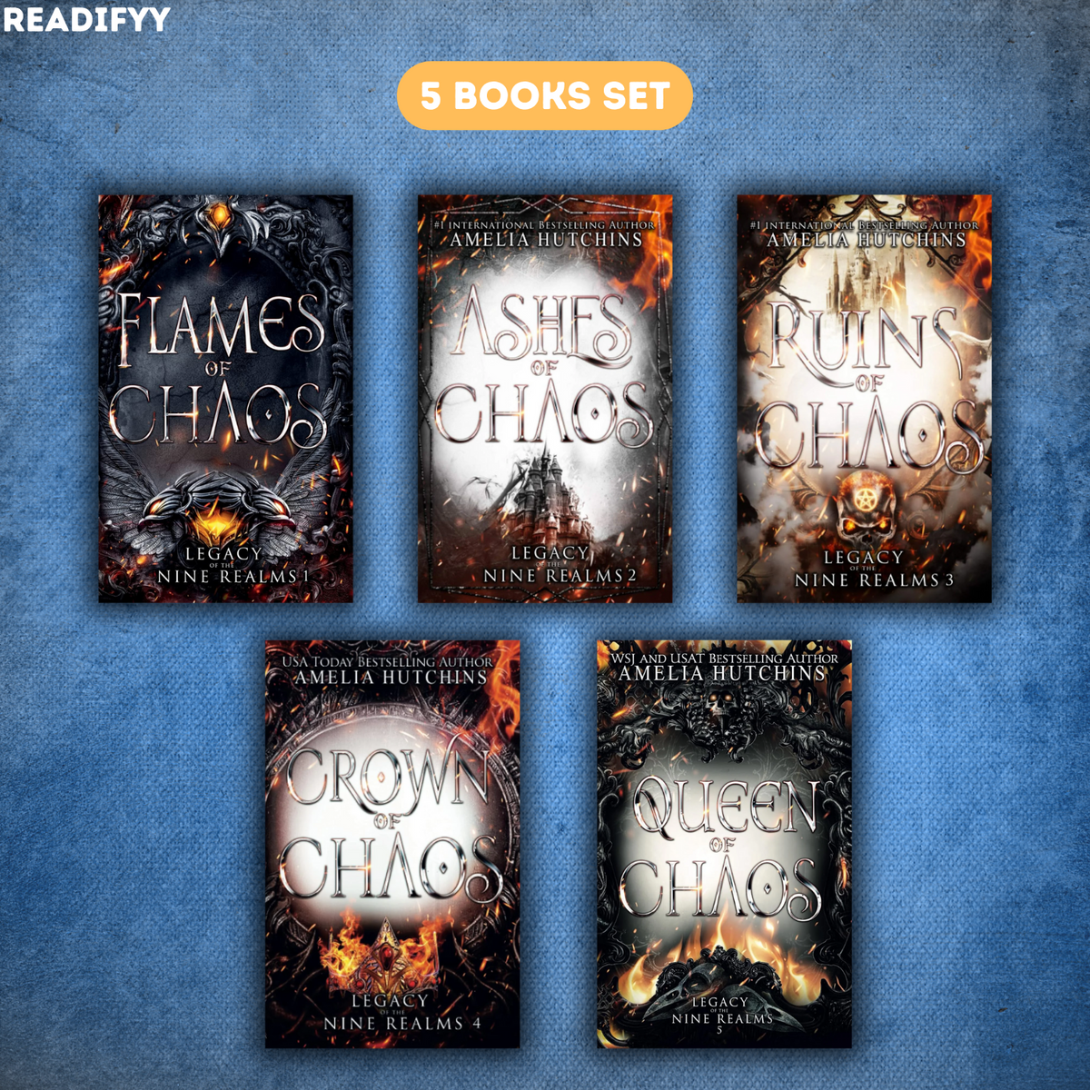 Legacy of the Nine Realms Series By Amelia Hutchins (5 Books Set)