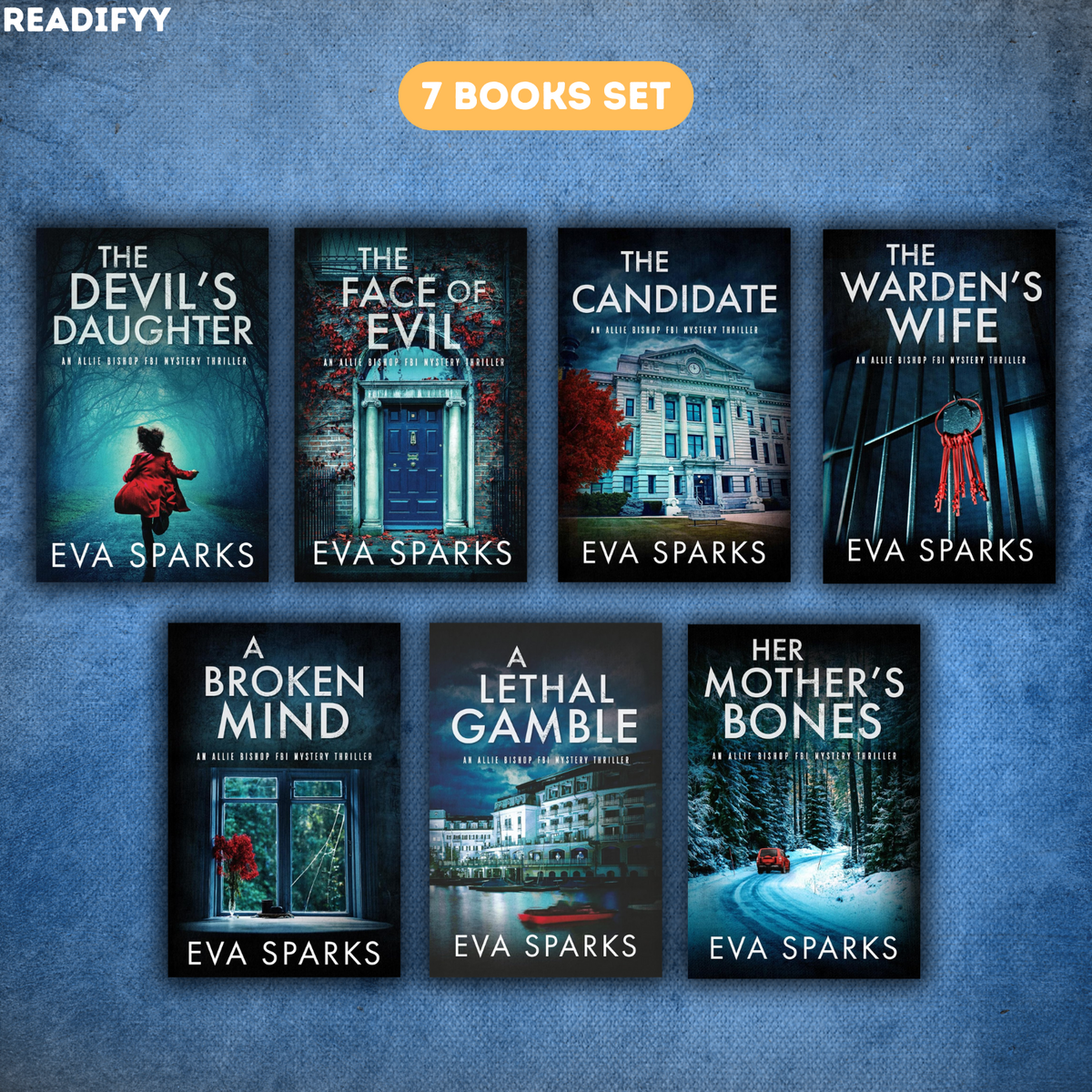 Allie Bishop FBI Mystery Thrillers Series By Eva Sparks (7 Books Set)