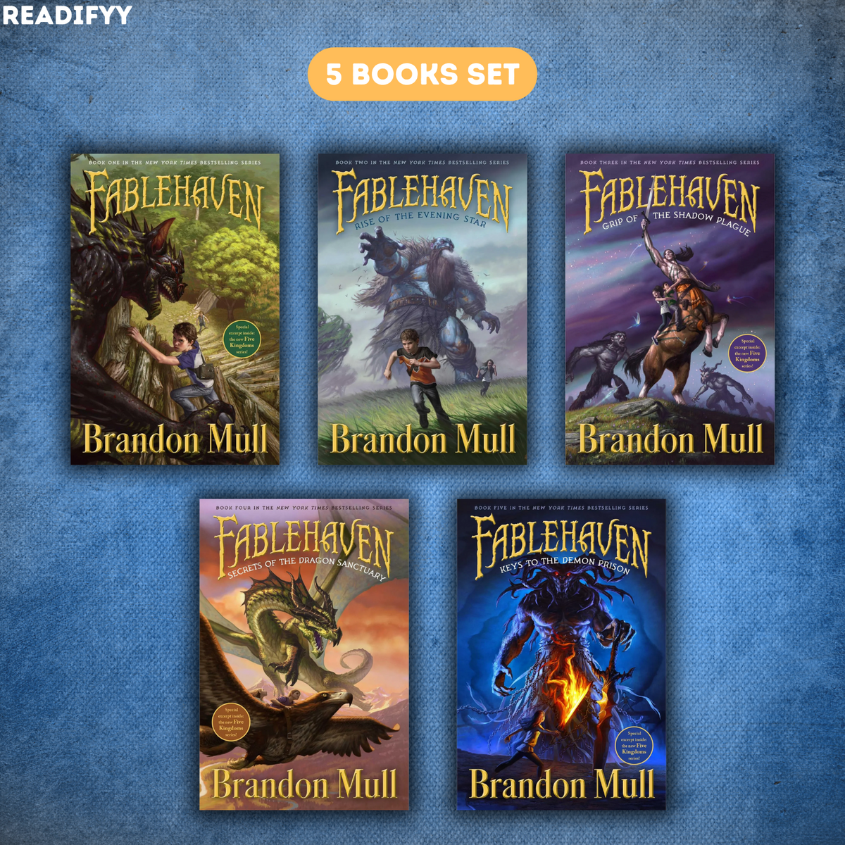 Fablehaven Series By Brandon Mull (5 Books Set)