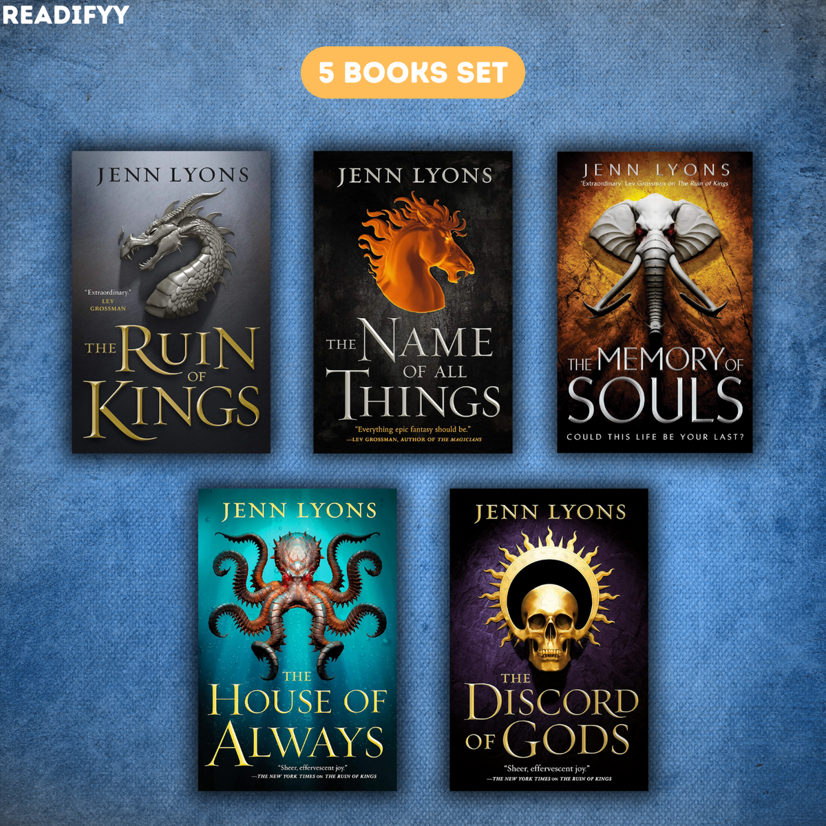 A Chorus of Dragons Series By Jenn Lyons (5 Books Set)