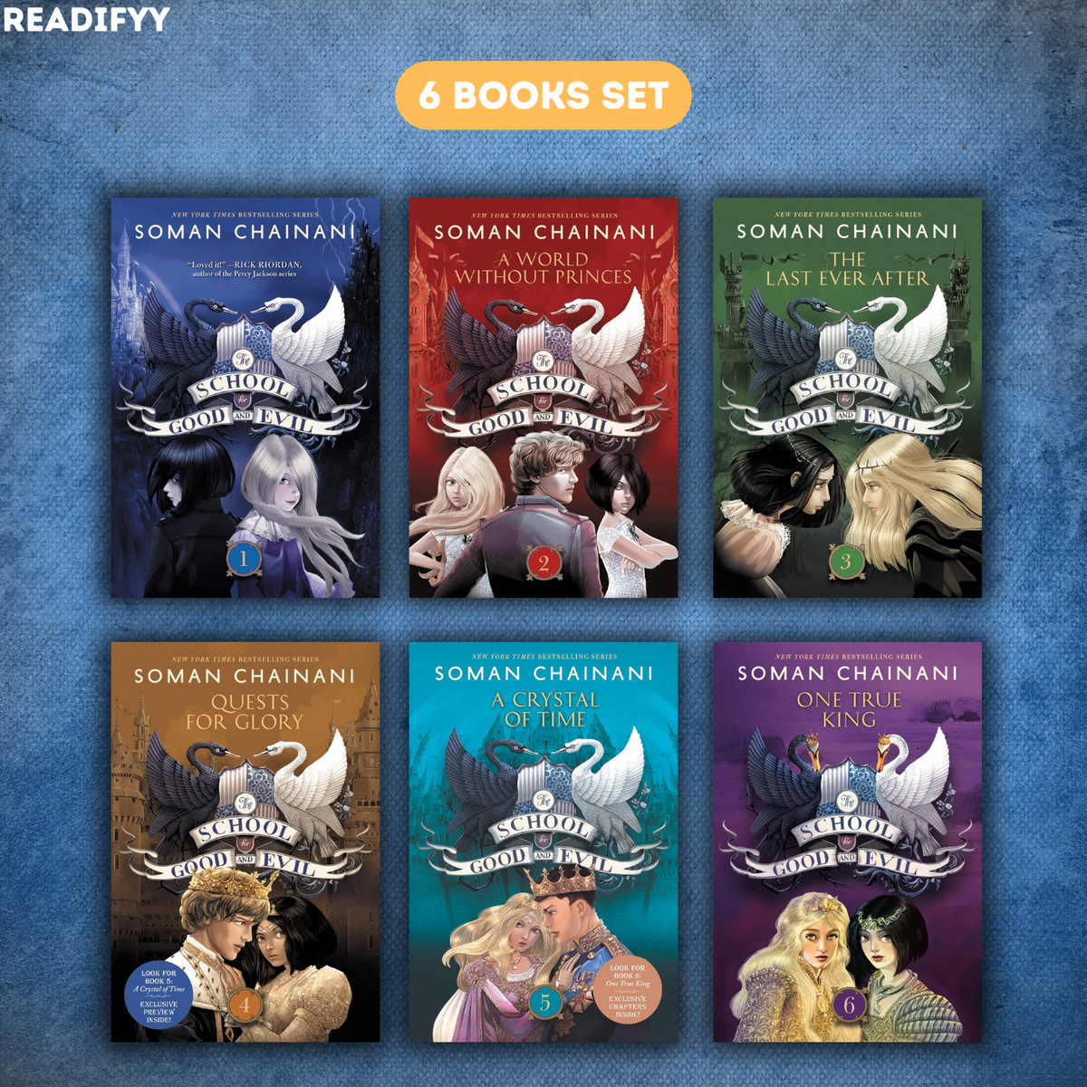 The School for Good and Evil Series By Soman Chainani (6 Books Set)