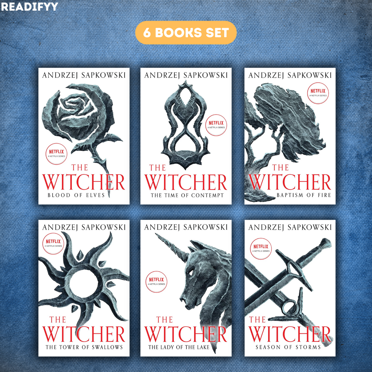 The Witcher Series By Andrzej Sapkowski (6 Books Set)
