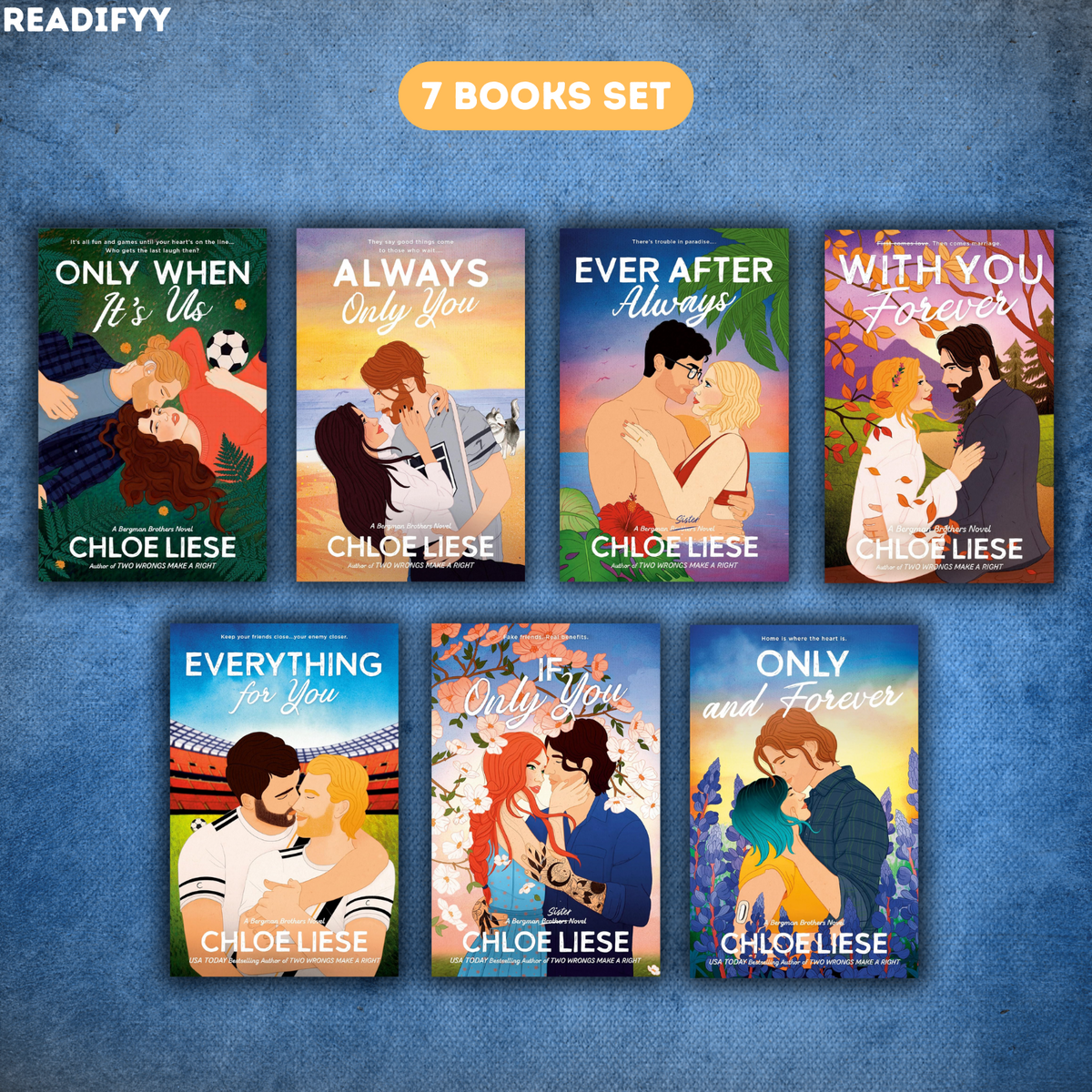 Bergman Brothers Series By Chloe Liese (7 Books Set)