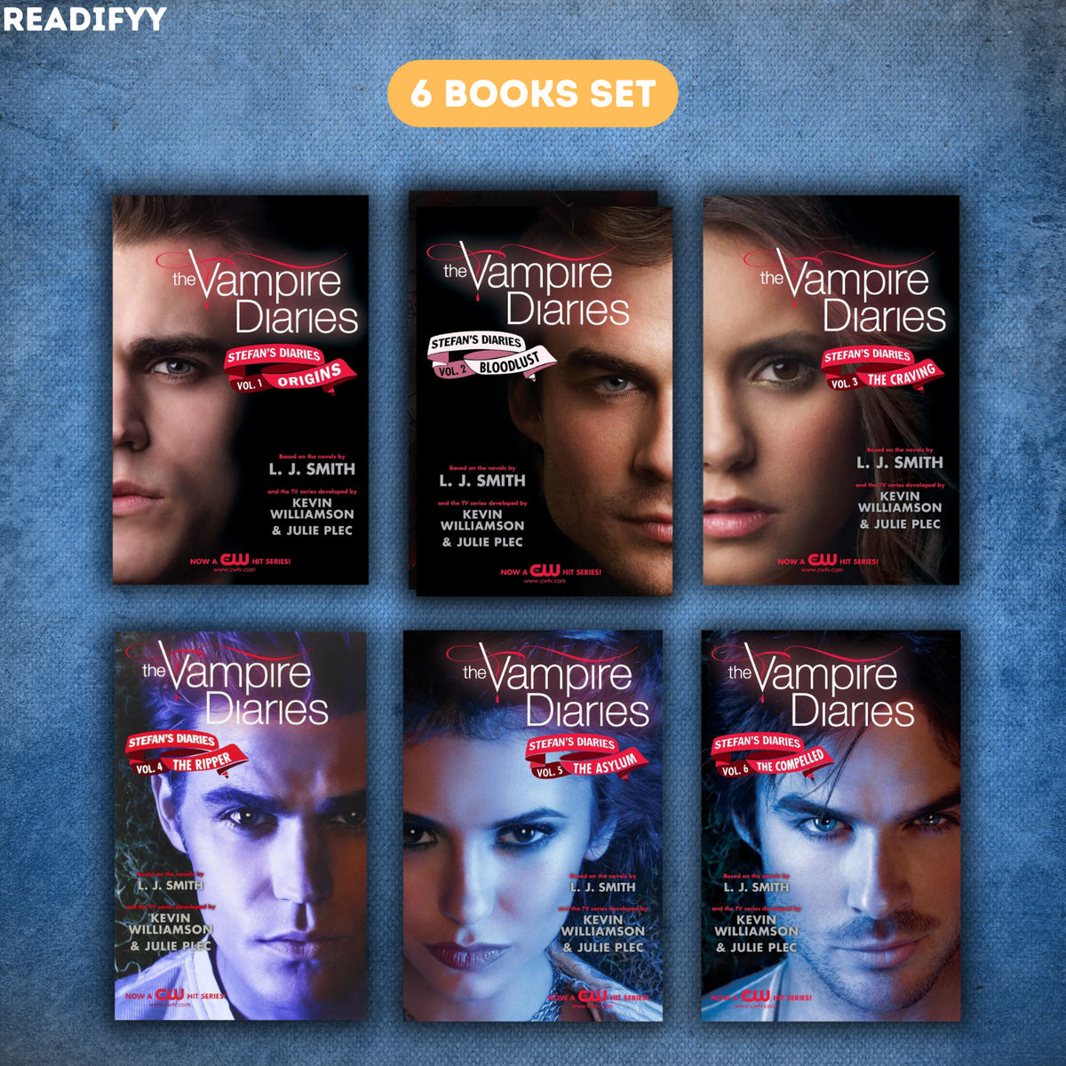 The Vampire Diaries Series By L.J. Smith (6 Books Set)