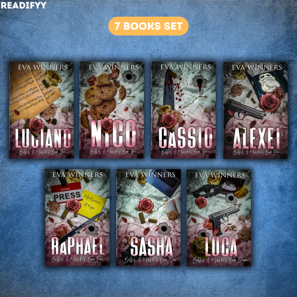 Belles & Mobsters Series By Eva Winners (7 Books Set)