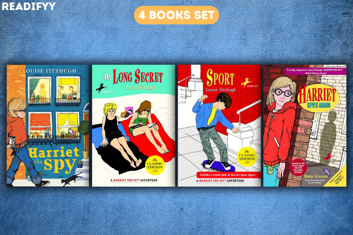 Harriet the Spy Series By Louise Fitzhugh  (3 Books Set)